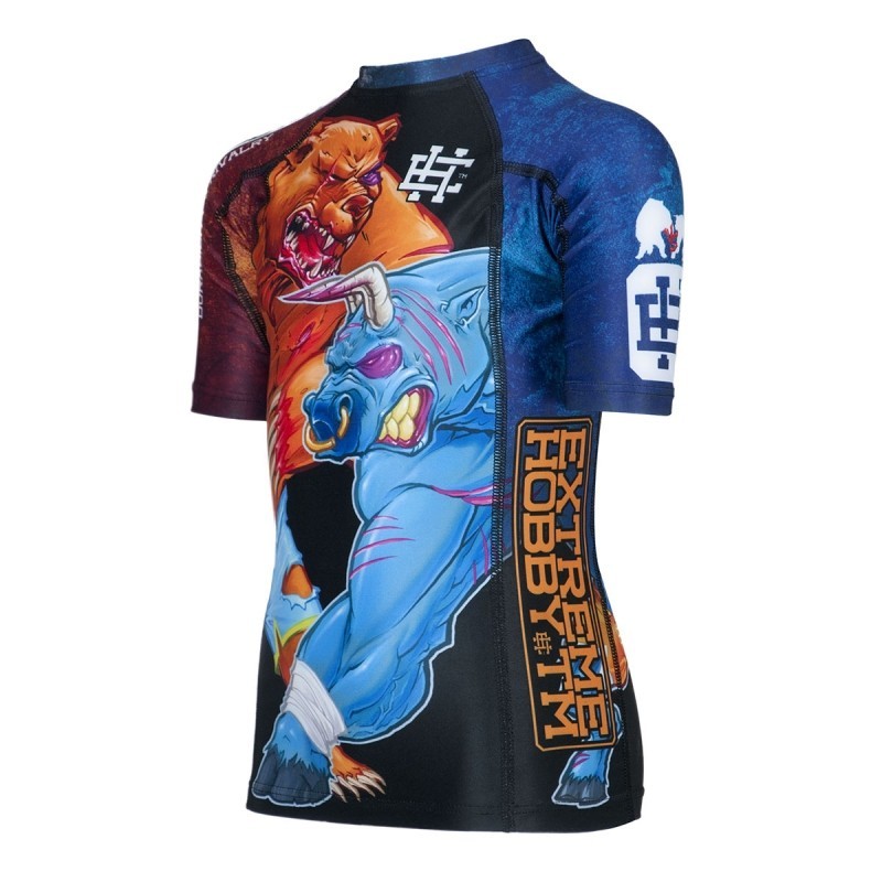 Extreme Hobby Rashguard Dziecięcy Bull&Bear Krótki Rękaw