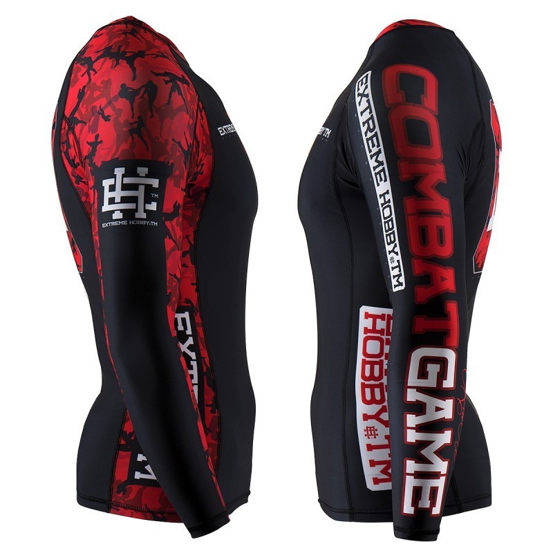 Extreme Hobby Rashguard Męski Red Warrior Długi Rękaw