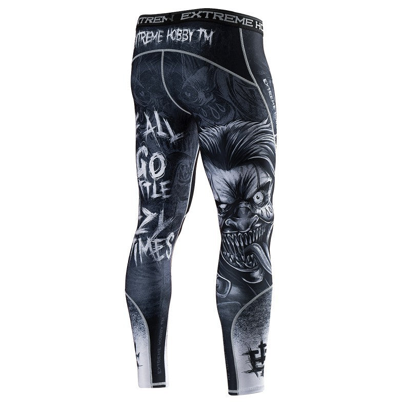 Extreme Hobby Legginsy Treningowe Męskie Psycho Clown