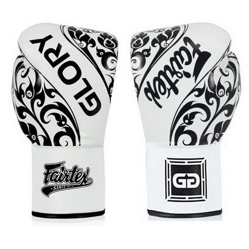 Fairtex Rękawice Bokserskie ze skóry naturalnej BGLG2 Białe