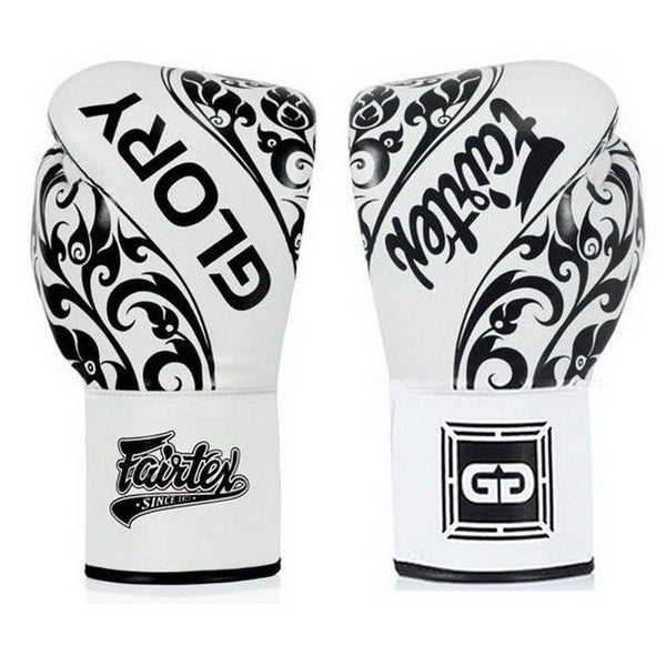 Fairtex Rękawice Bokserskie ze skóry naturalnej BGLG2 Białe