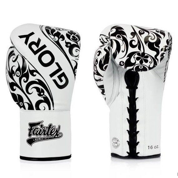 Fairtex Rękawice Bokserskie ze skóry naturalnej BGLG2 Białe