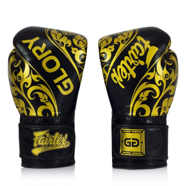 Fairtex Rękawice Bokserskie ze skóry naturalnej BGVG2 Czarne