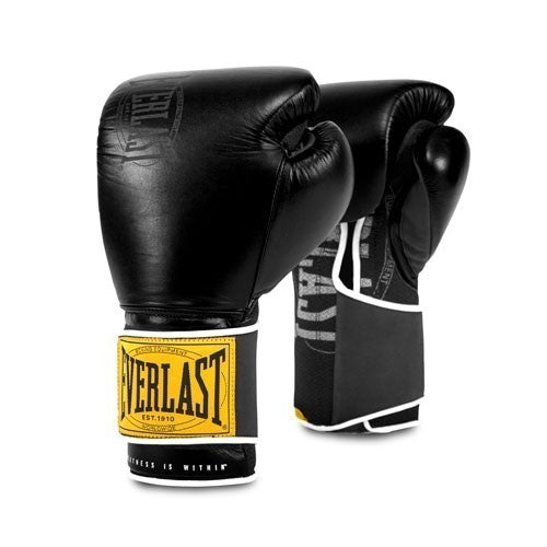 Everlast Rękawice bokserskie ze skóry naturalnej 1910 Classic Czarne