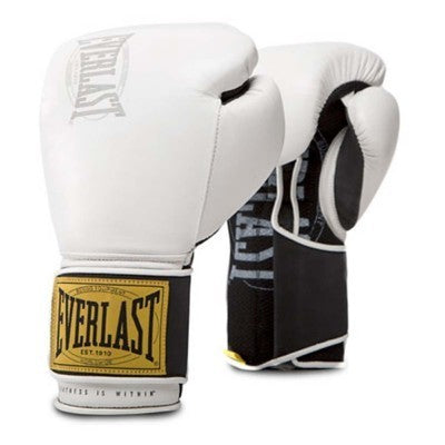 Everlast Rękawice bokserskie ze skóry naturalnej 1910 Classic Białe