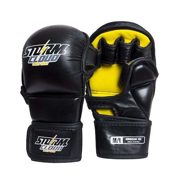 StormCloud Rękawice do MMA Hurricane 2.0 Sparingowe Czarne 7oz