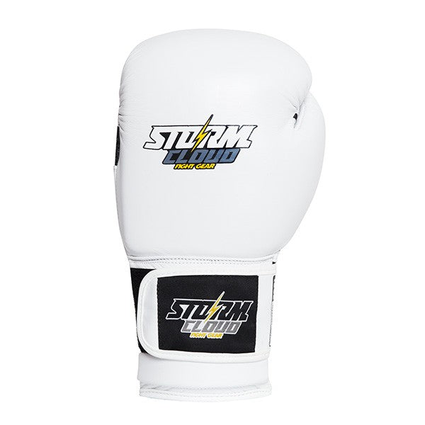 StormCloud Rękawice Sparingowe ze skóry naturalnej Cyclone Classic Białe