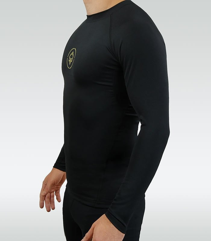 Ground Game Rashguard Męski Athletic Gold Długi Rękaw