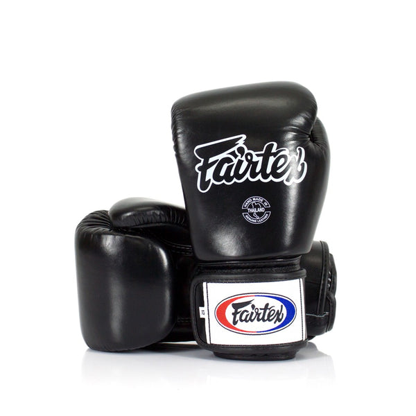 Fairtex Rękawice Bokserskie ze skóry naturalnej BGV1 Czarne