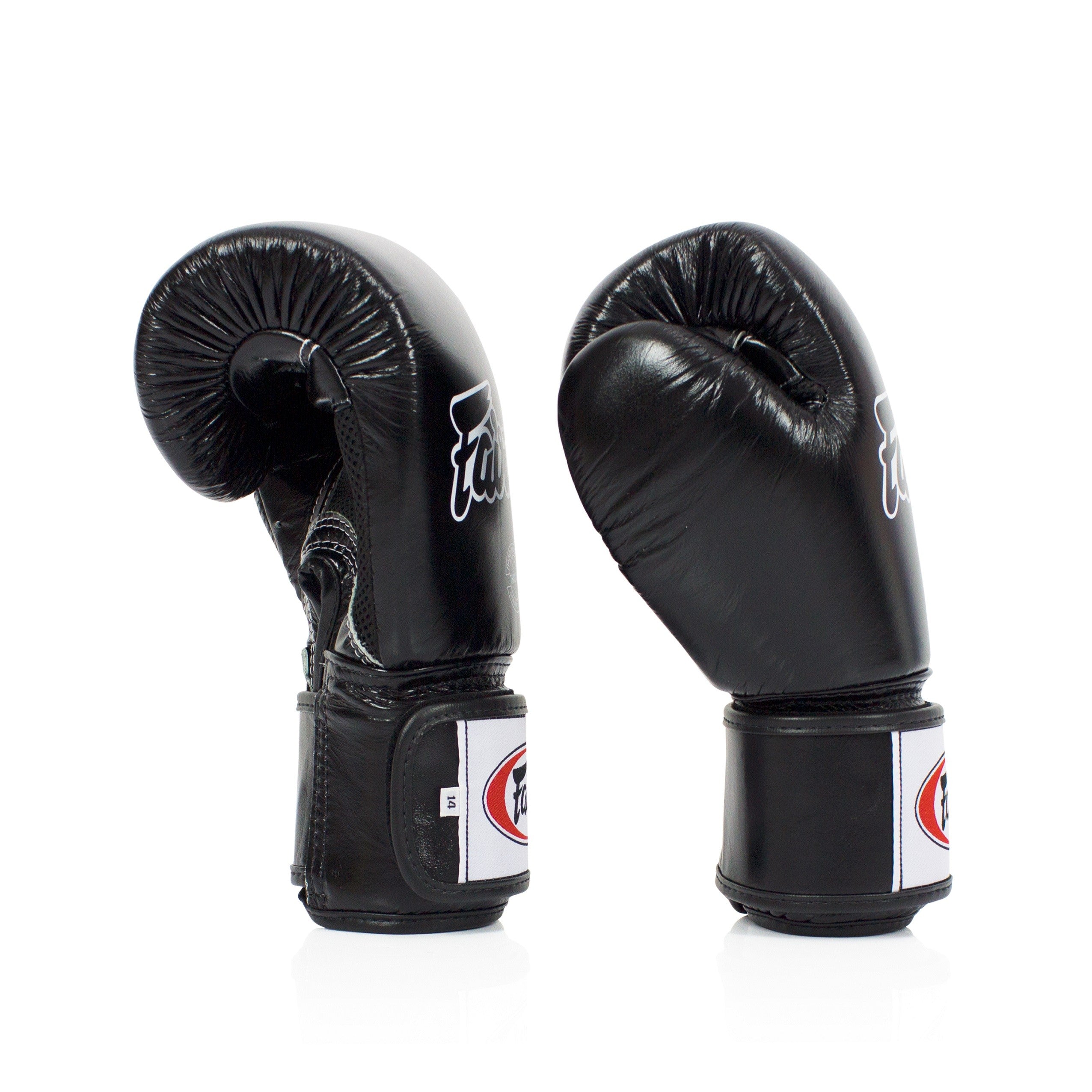 Fairtex Rękawice Bokserskie ze skóry naturalnej BGV1 Breathable Czarne