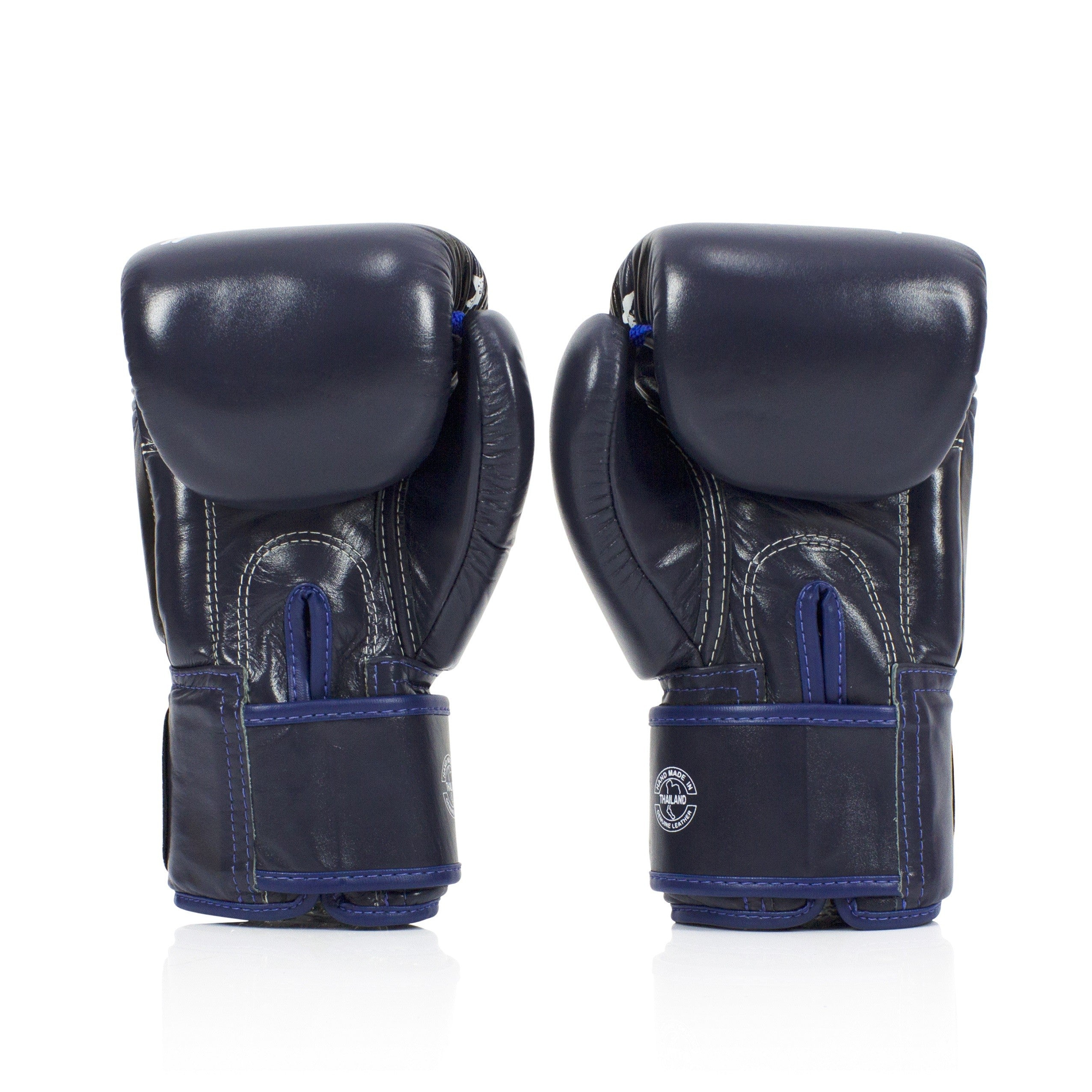 Fairtex Rękawice Bokserskie ze skóry naturalnej BGV1 Nation Niebieskie
