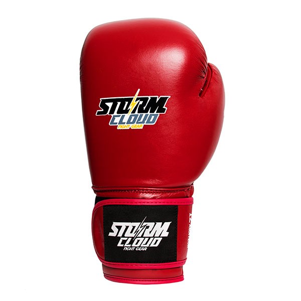 StormCloud Rękawice Bokserskie ze skóry naturalnej Turniejowe Competitor Czerwone