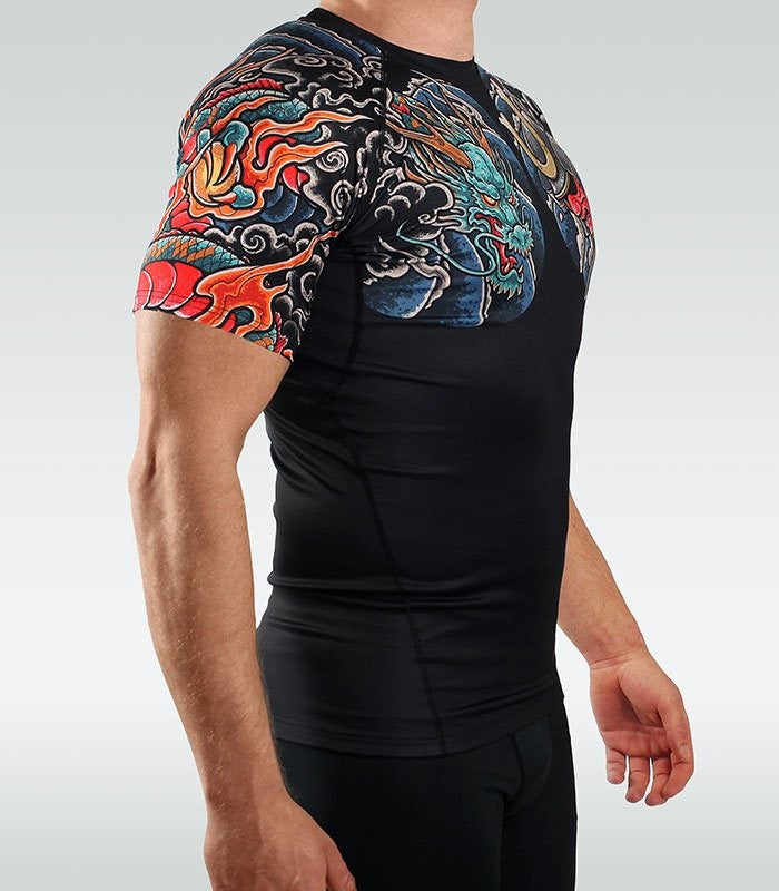 Ground Game Rashguard Męski Bushido 3.0 Krótki Rękaw