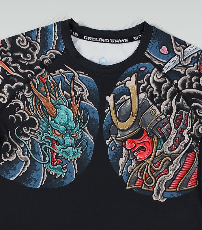Ground Game Rashguard Męski Bushido 3.0 Krótki Rękaw