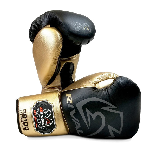 Rival Rękawice bokserskie sparingowe RS100 Professional Czarne