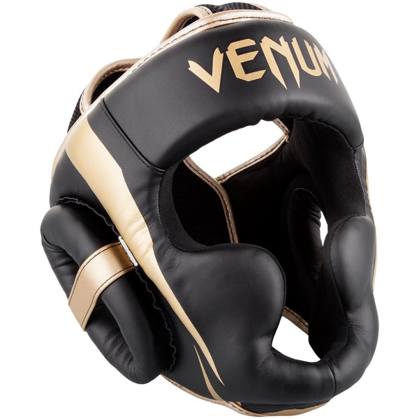 Venum Kask Bokserski Elite Czarny/Złoty