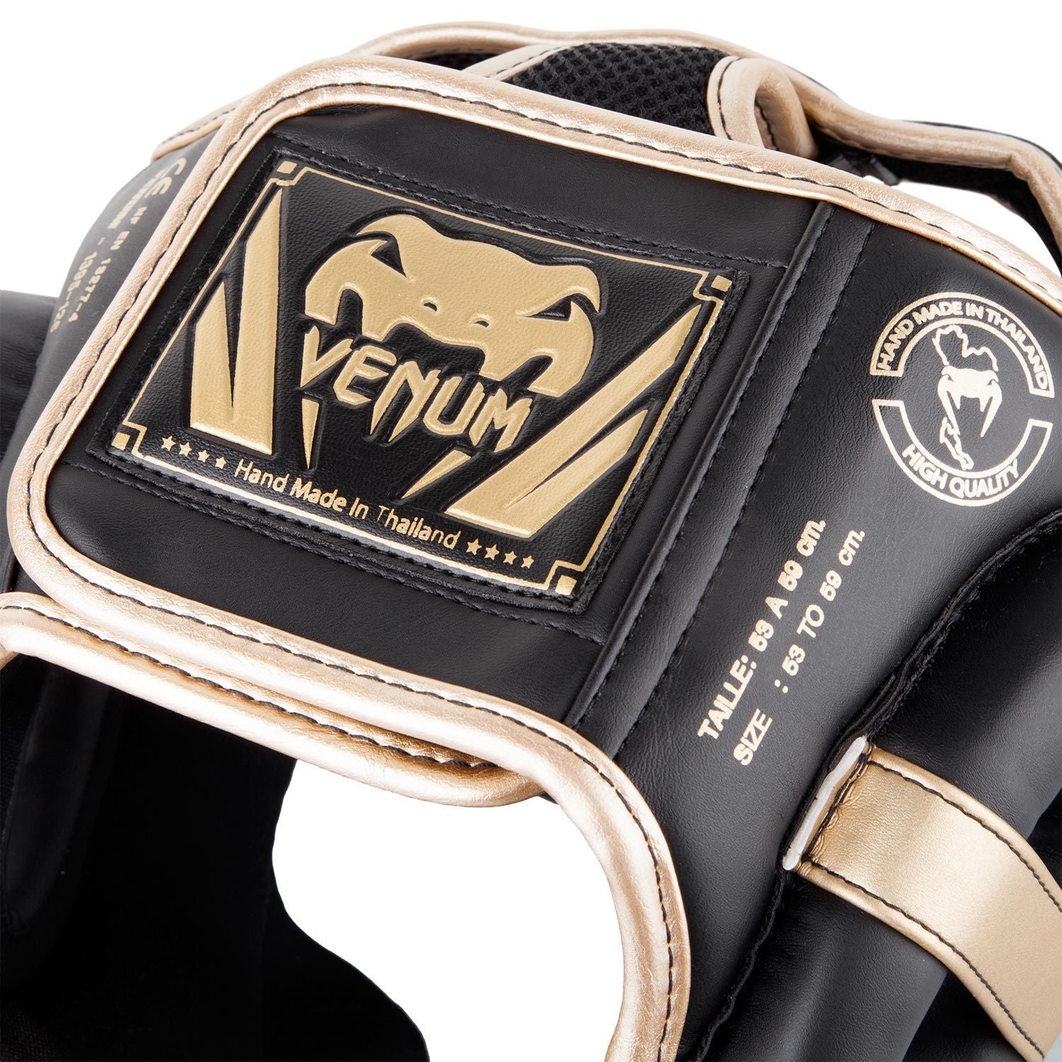 Venum Kask Bokserski Elite Czarny/Złoty