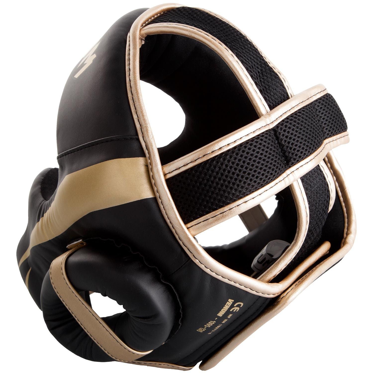 Venum Kask Bokserski Elite Czarny/Złoty