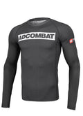 Pitbull Rashguard Męski ADCC Hilltop Długi Rękaw Szary