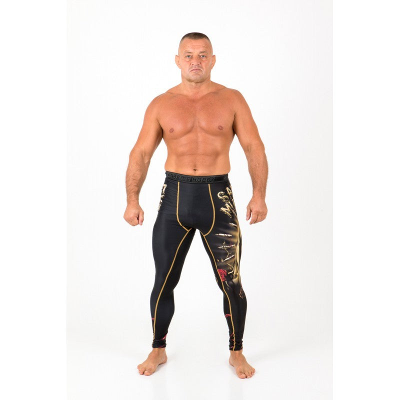 Extreme Hobby Legginsy Treningowe Męskie Santa Muerte