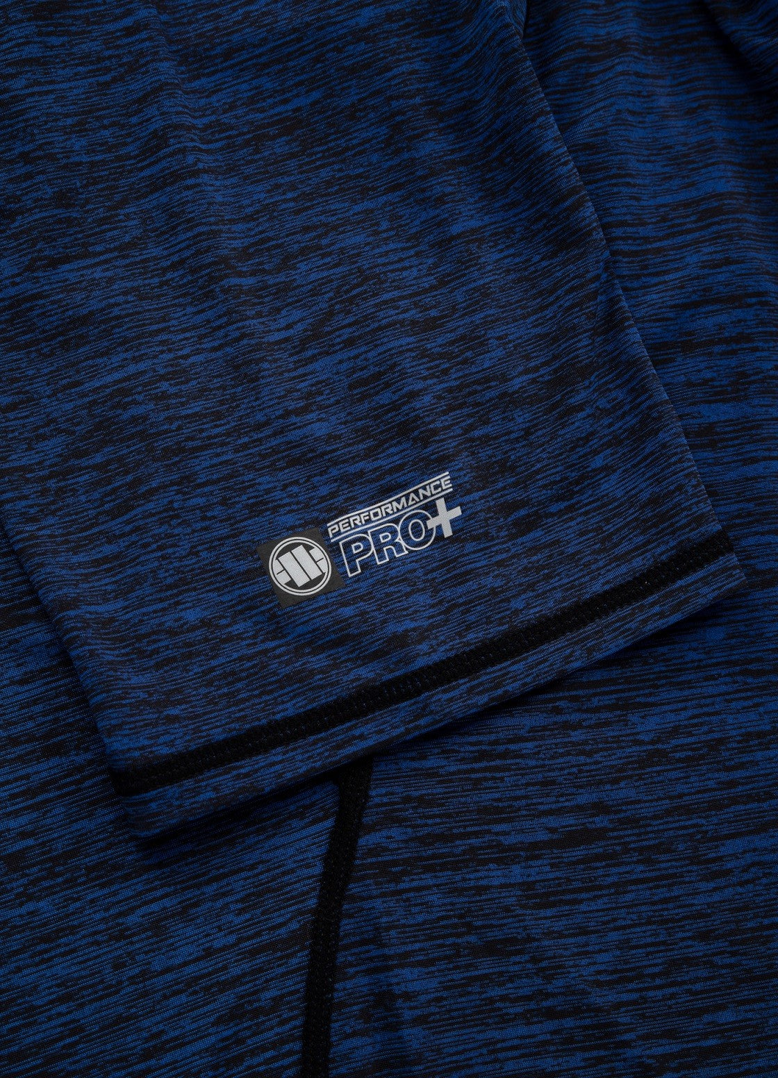Pitbull Rashguard Męski Performance Pro Plus Small Logo Melanż Niebieski