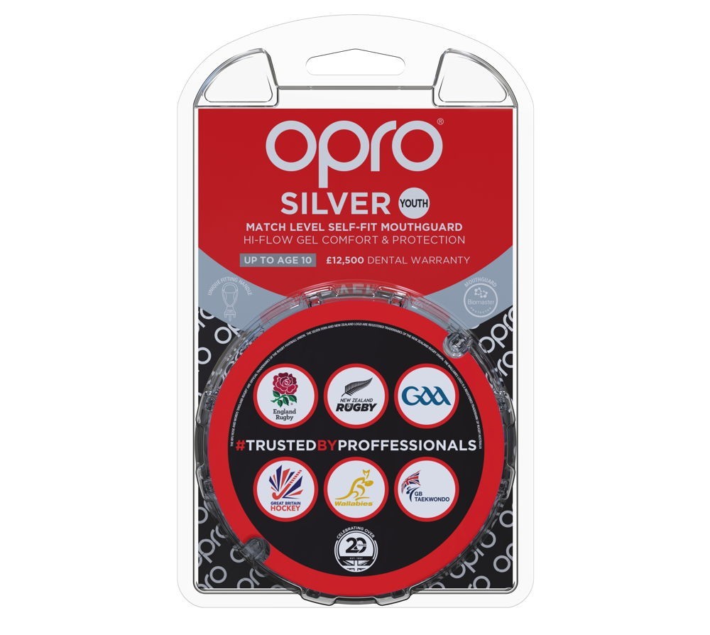 Opro Ochraniacz Na Zęby Dla Dzieci Silver GEN5 Czerwony