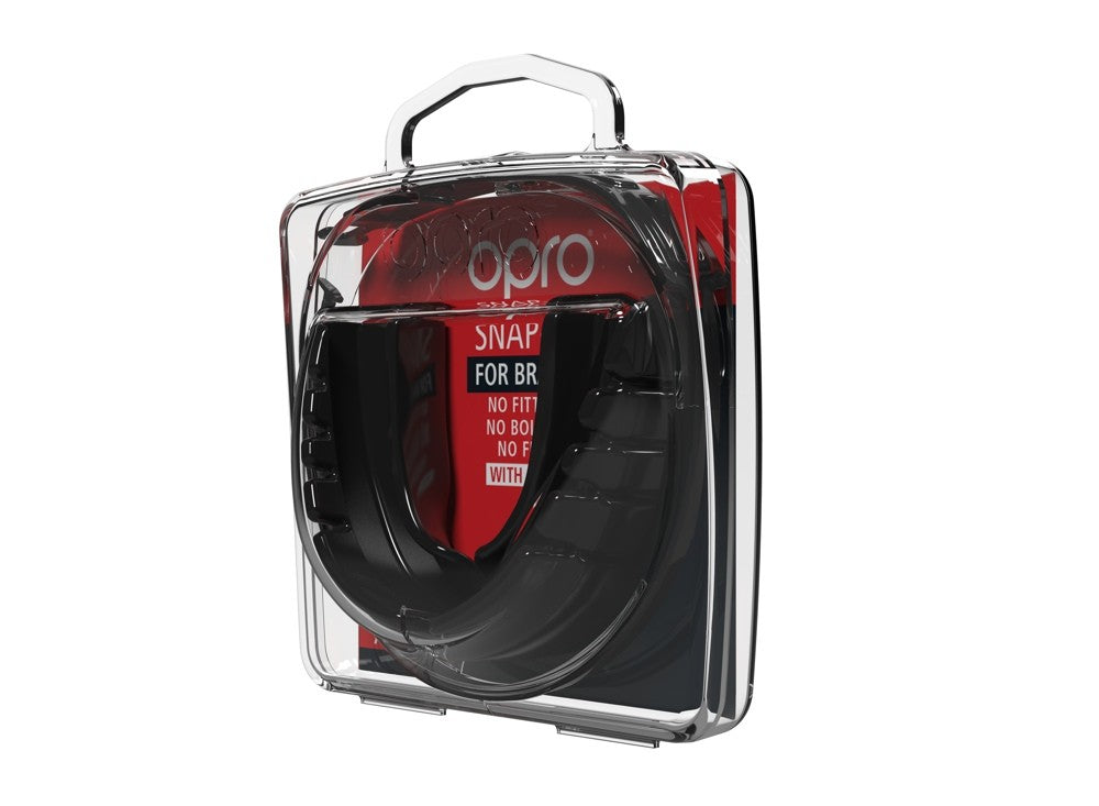 Opro Ochraniacz na Zęby Snap Fit Braces Czarny (do aparatów)