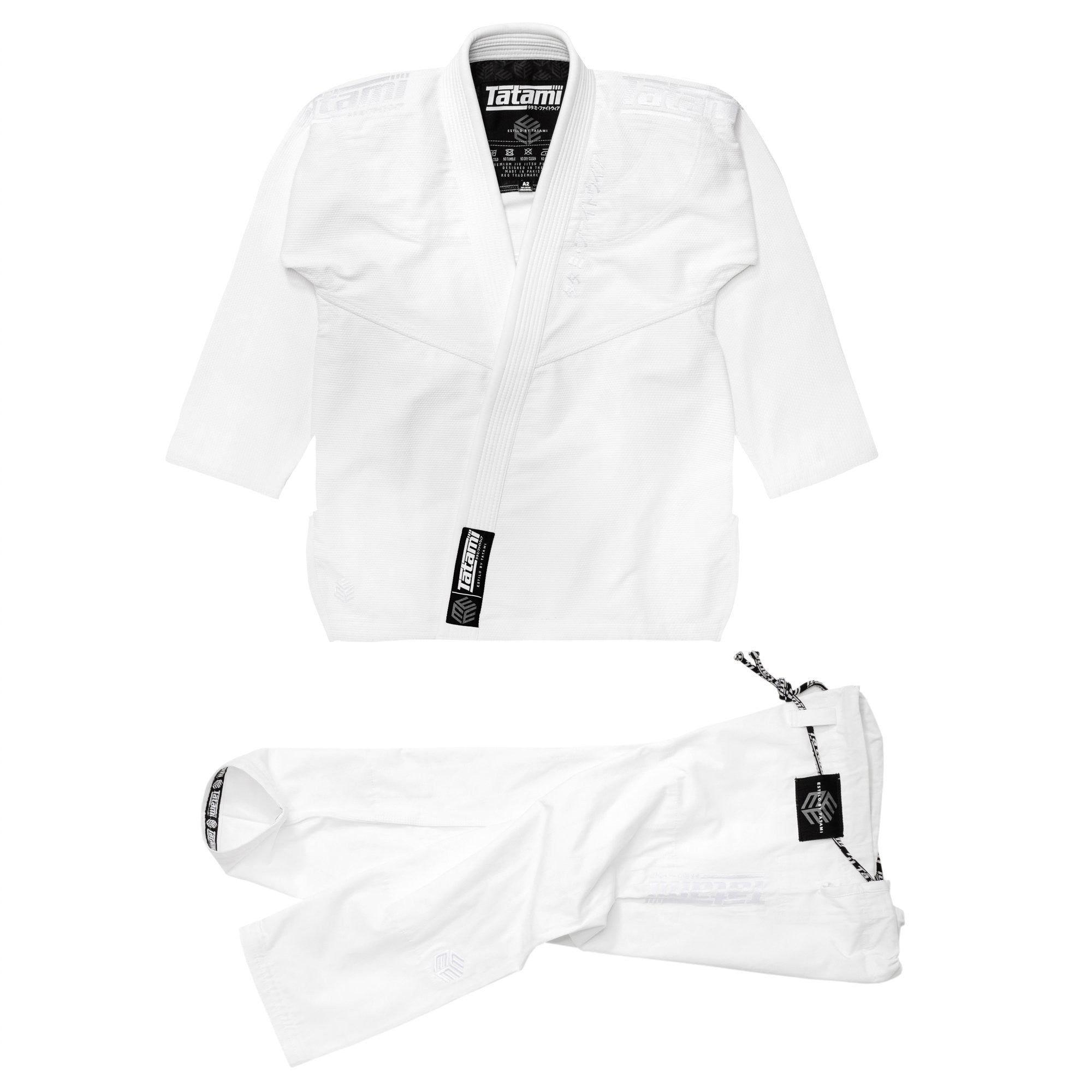 Tatami Kimono/Gi BJJ Męskie Estilo Black Label Białe/Białe