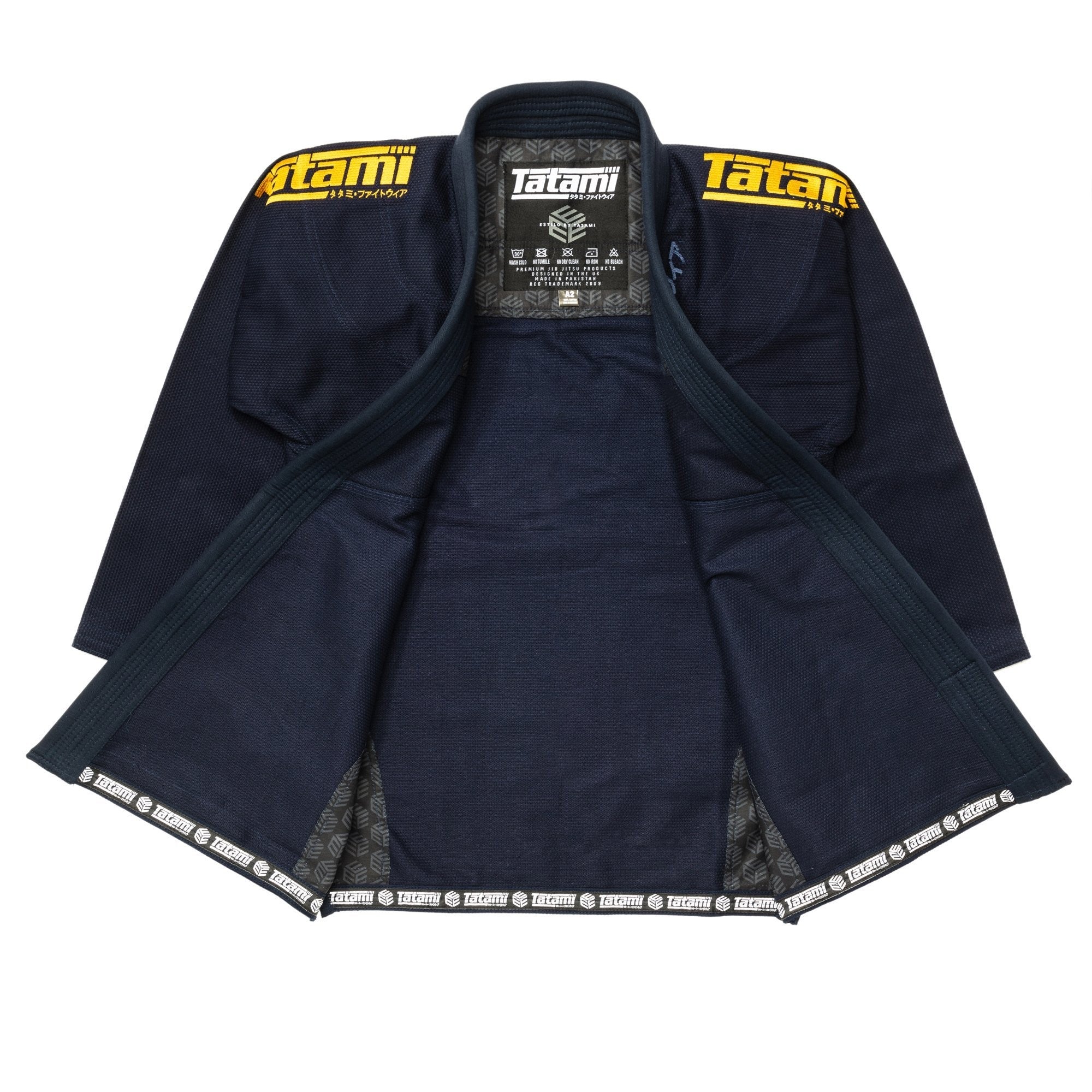Tatami Kimono/Gi BJJ Męskie Estilo Black Label Granatowe/Złote