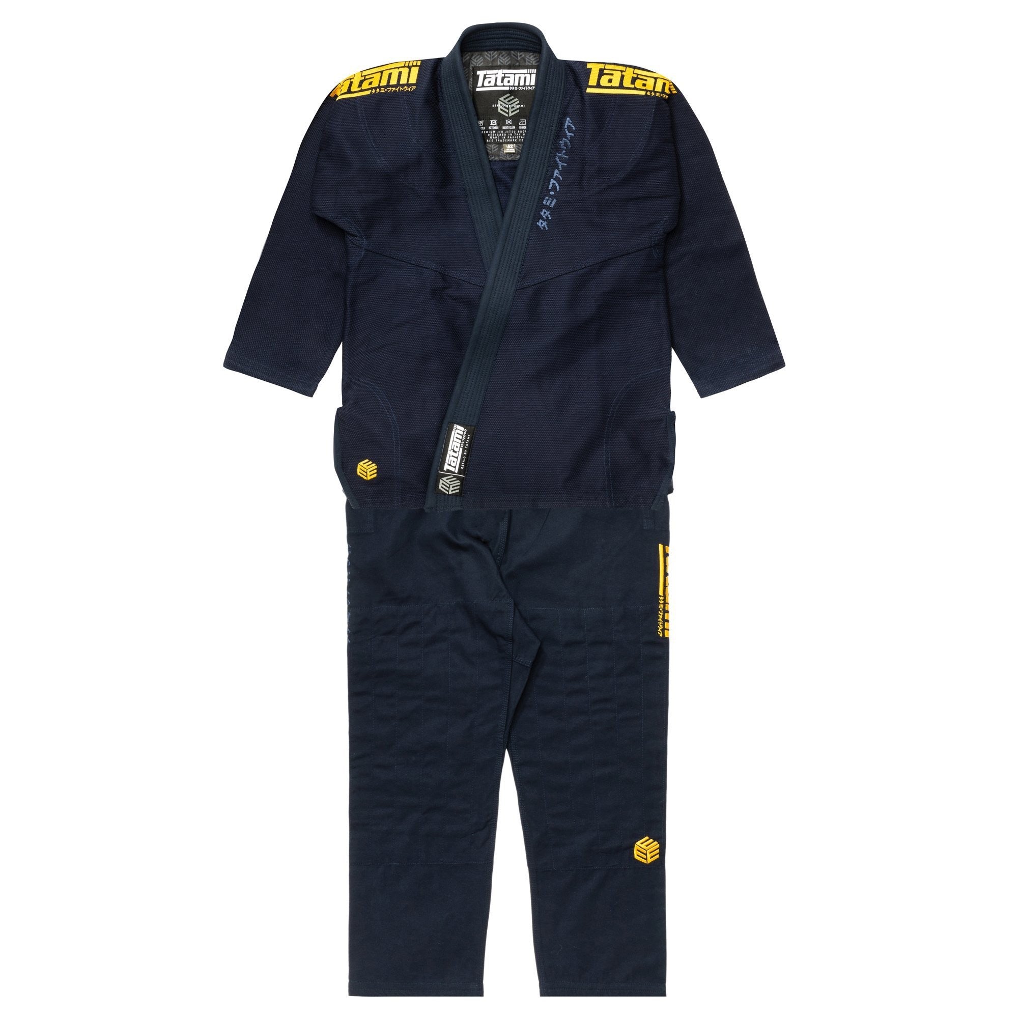 Tatami Kimono/Gi BJJ Męskie Estilo Black Label Granatowe/Złote