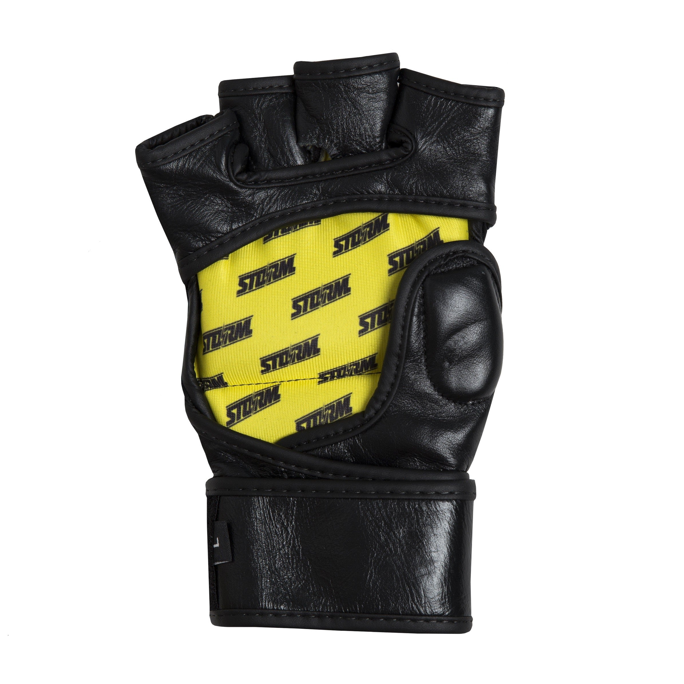 StormCloud Rękawice do MMA Tempest Czarne/Żółte 4oz