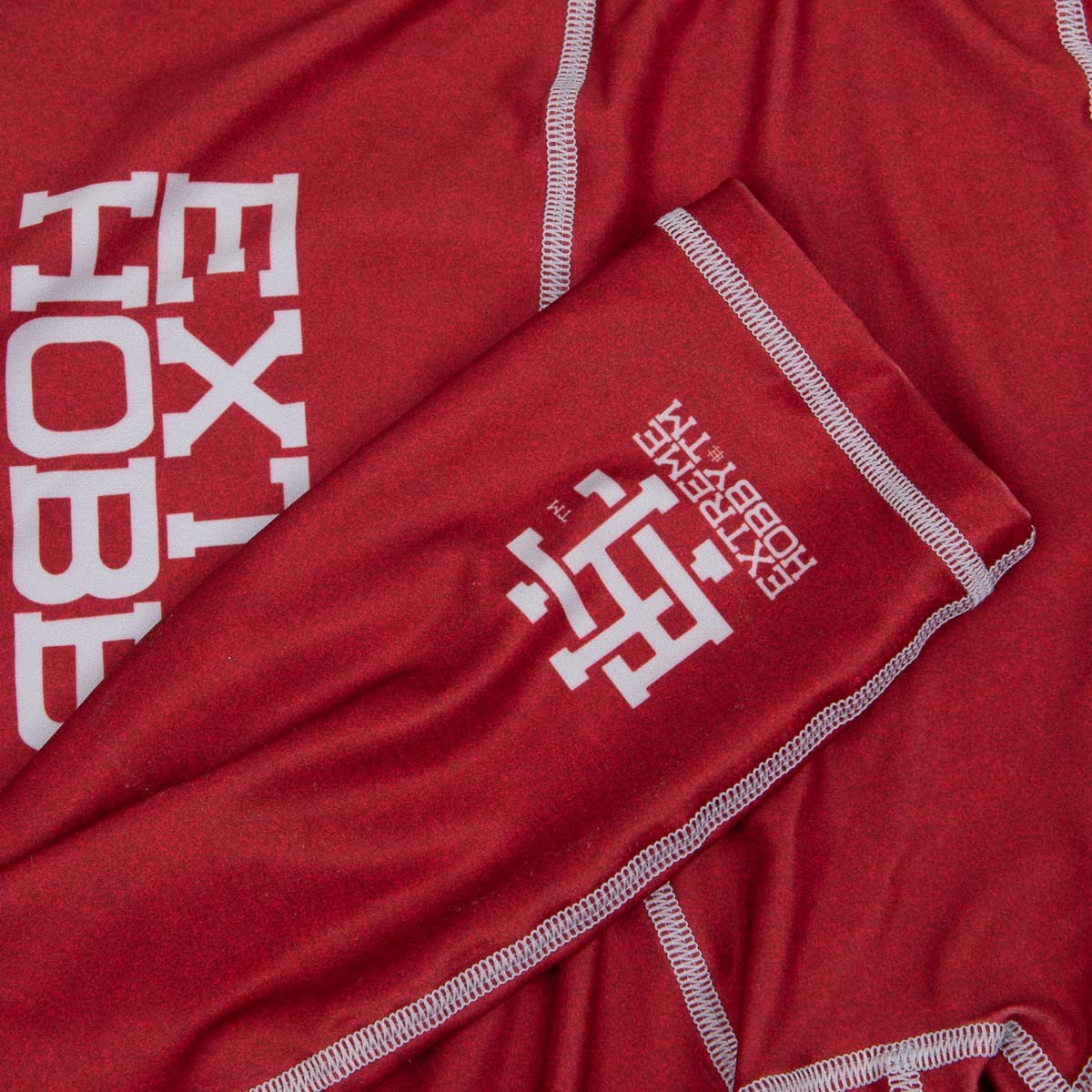 Extreme Hobby Legginsy Treningowe Męskie Trace Czerwone
