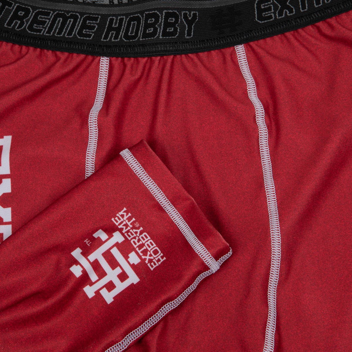 Extreme Hobby Legginsy Treningowe Męskie Trace Czerwone