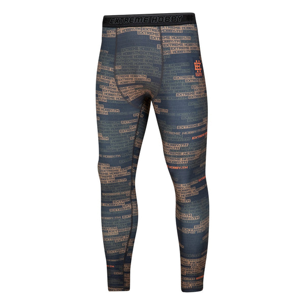 Extreme Hobby Legginsy Treningowe Męskie Paracord Pomarańczowe
