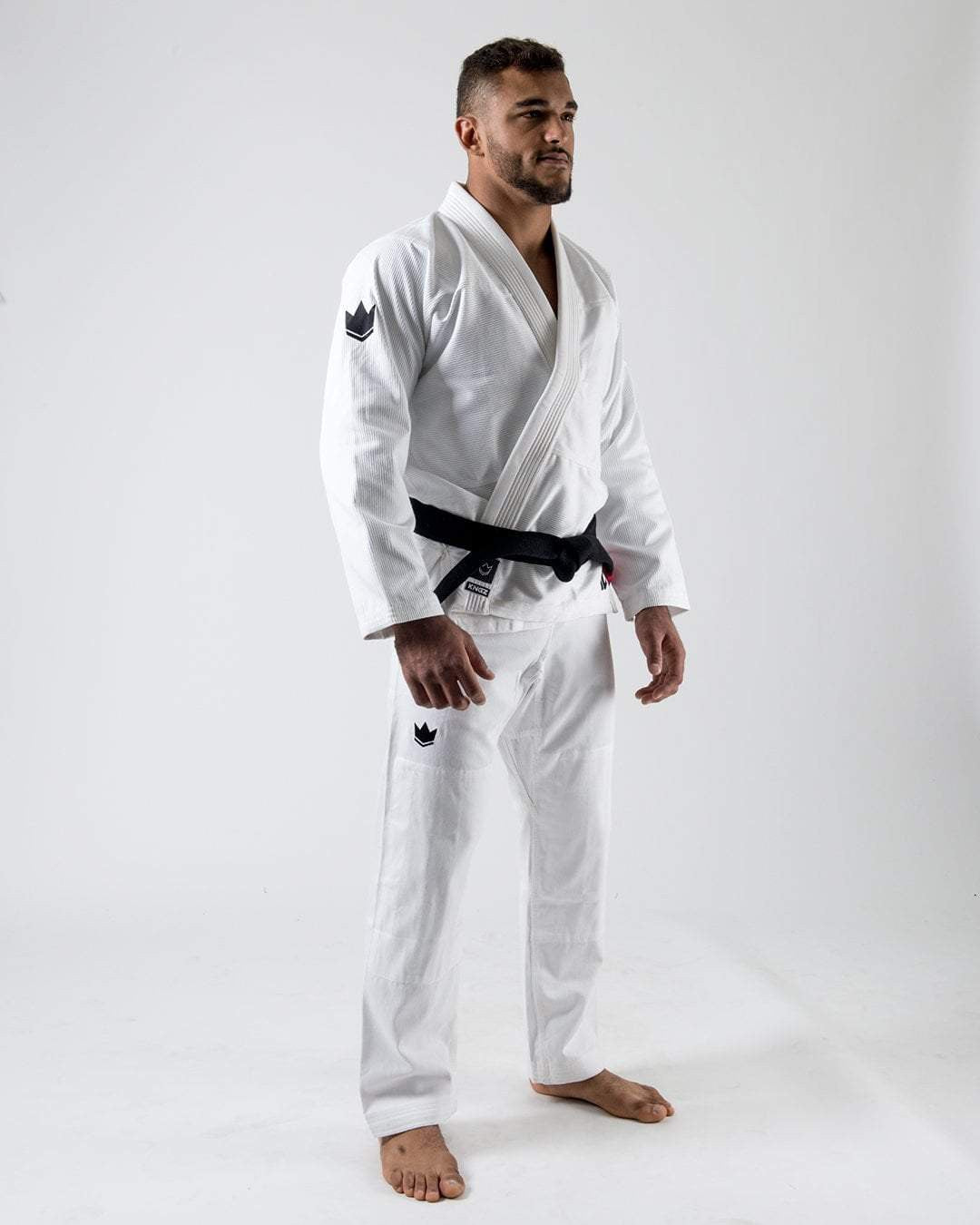 KiNGZ Kimono/Gi BJJ Męskie The One Białe + biały pas w komplecie