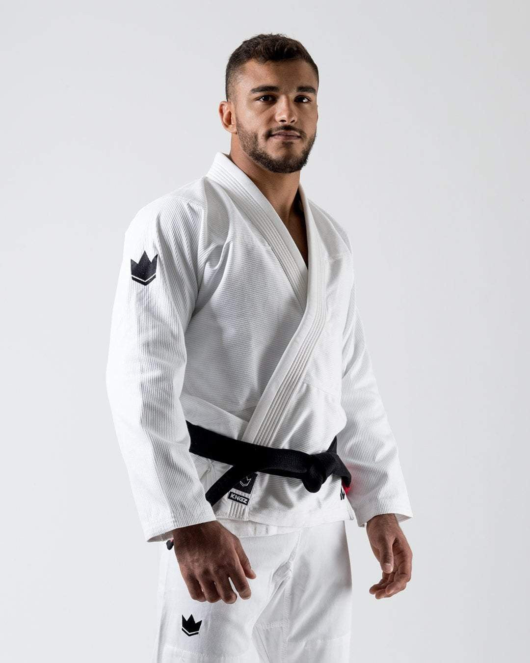 KiNGZ Kimono/Gi BJJ Męskie The One Białe + biały pas w komplecie