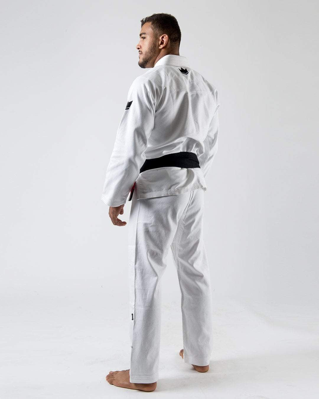 KiNGZ Kimono/Gi BJJ Męskie The One Białe + biały pas w komplecie