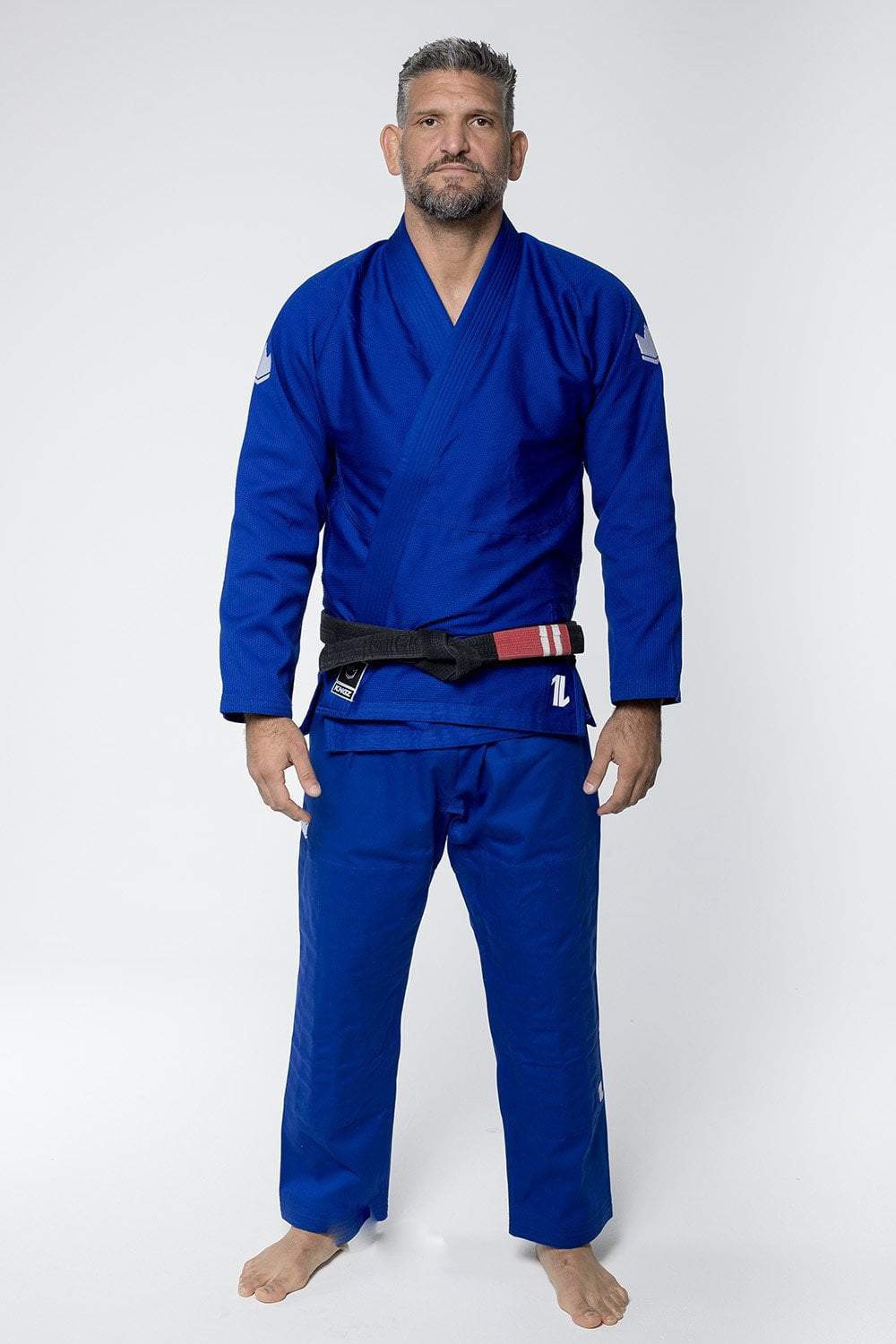KiNGZ Kimono/Gi BJJ Męskie The One Niebieskie + biały pas w komplecie