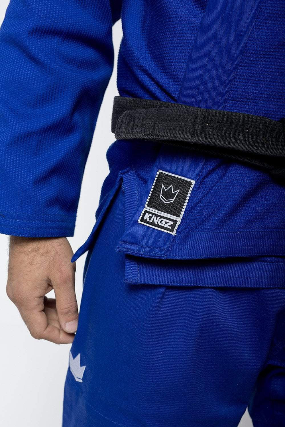 KiNGZ Kimono/Gi BJJ Męskie The One Niebieskie + biały pas w komplecie