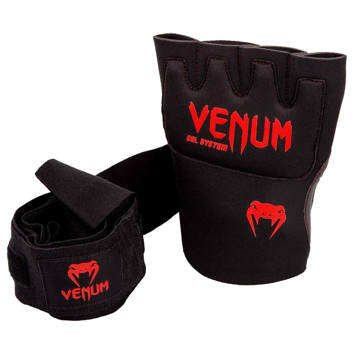 Venum Gel Kontact Hand Wrap Owijki Bokserskie - Bandaże Żelowe Czarny/Czerwony