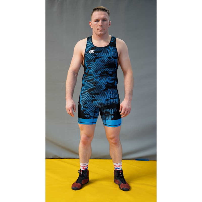 Extreme Hobby Trykot Zapaśniczy Havoc Niebieski