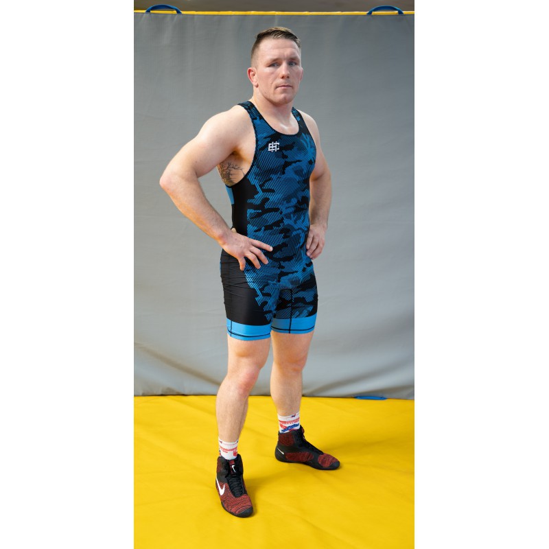Extreme Hobby Trykot Zapaśniczy Havoc Niebieski