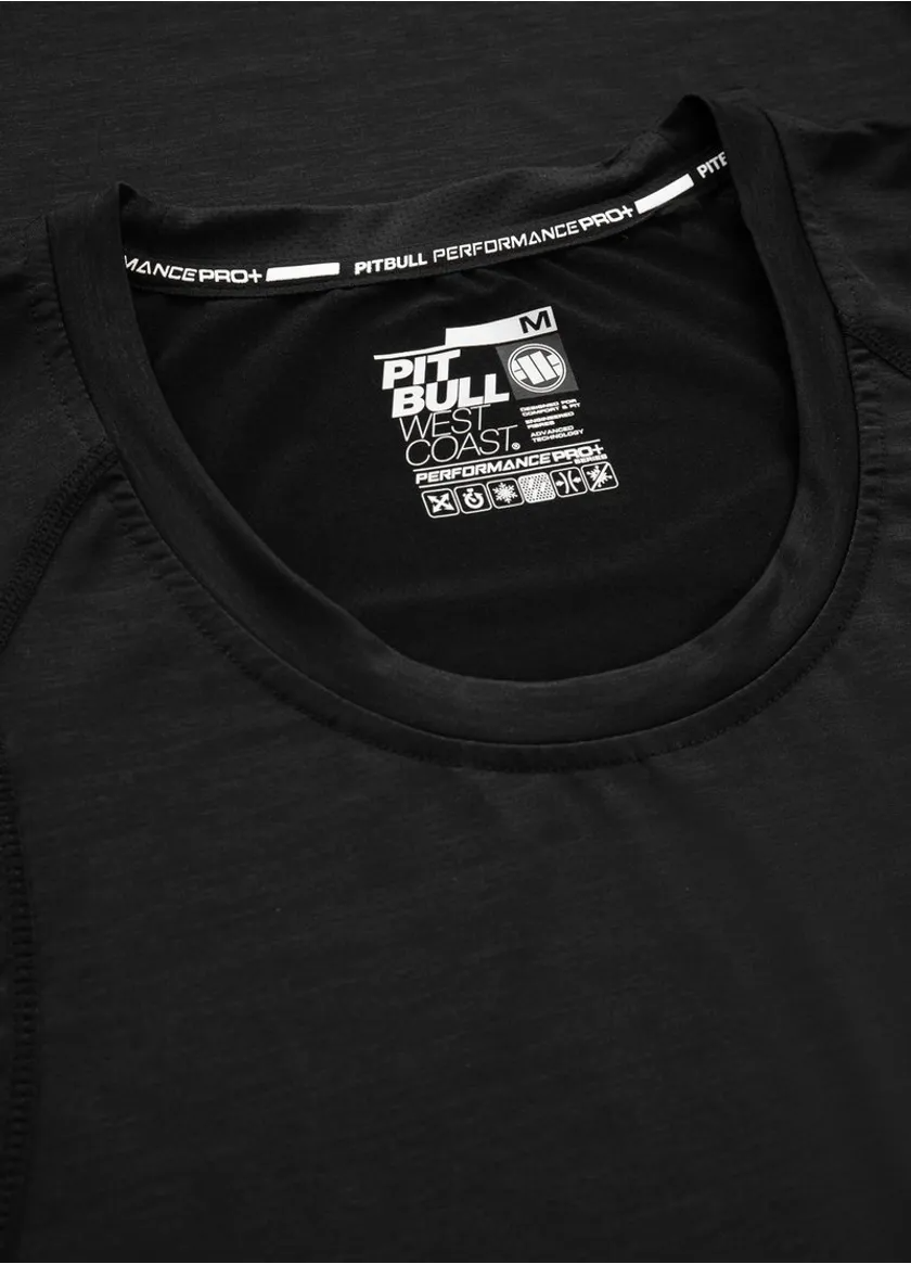 Pitbull Rashguard Męski Longsleeve Performance Pro Plus Small Logo Czarny