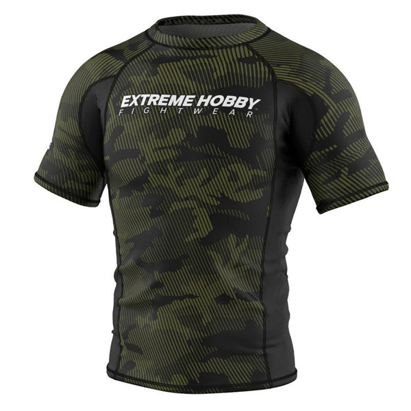 Extreme Hobby Rashguard Męski Krótki Rękaw Havoc Khaki
