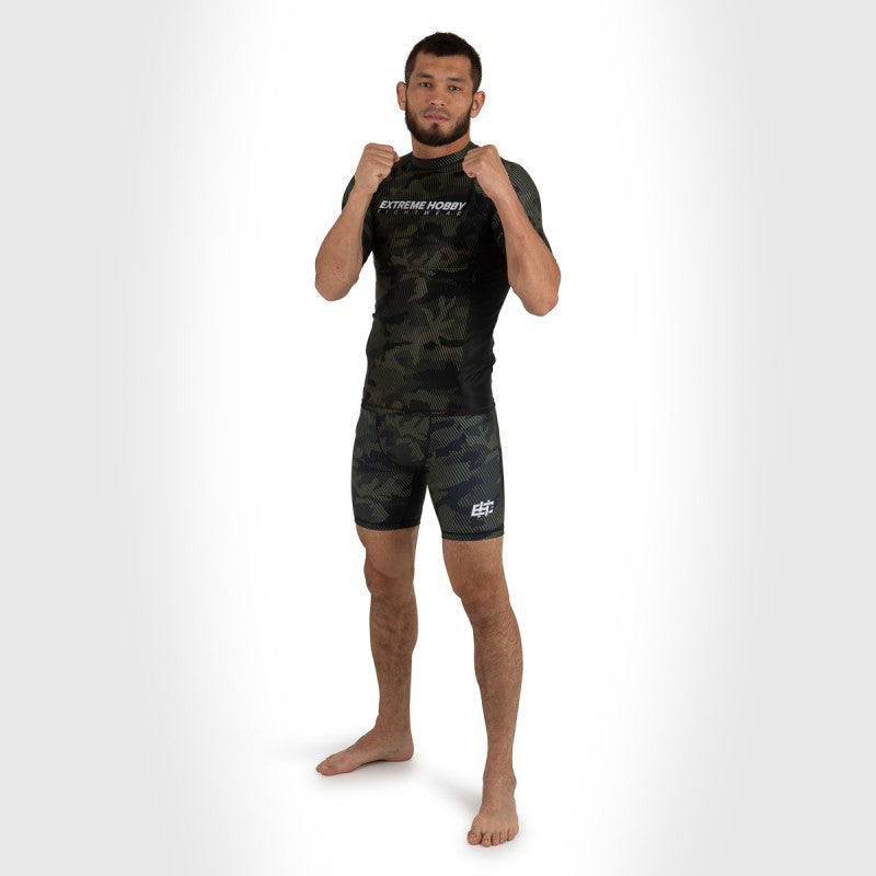Extreme Hobby Rashguard Męski Krótki Rękaw Havoc Khaki