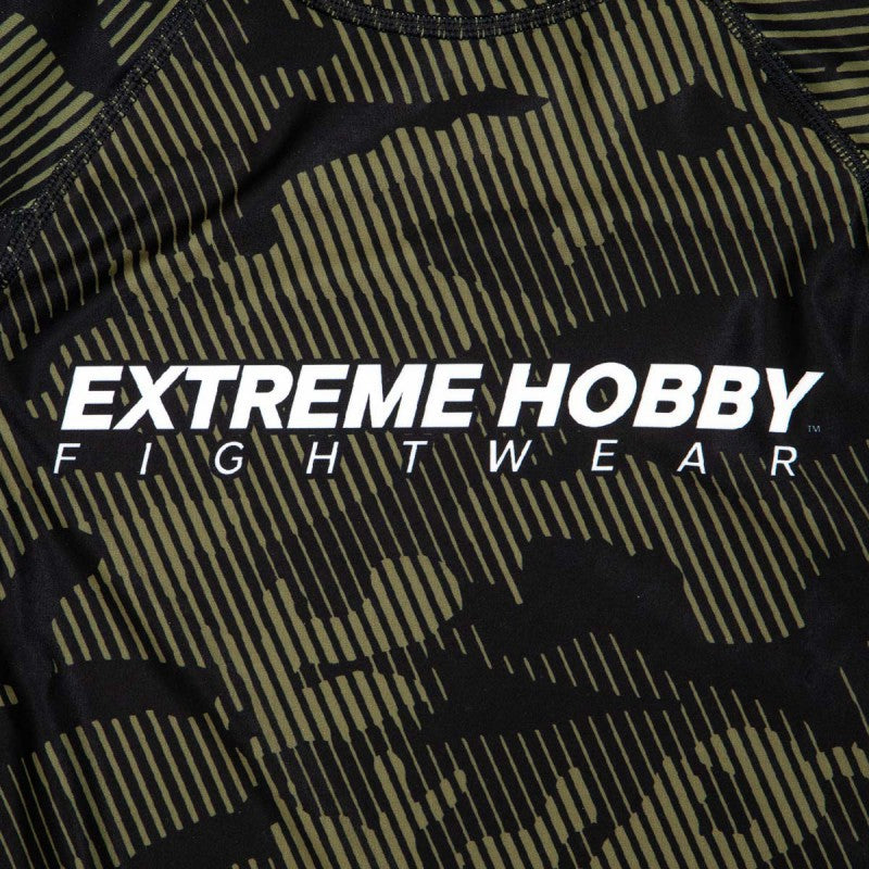Extreme Hobby Rashguard Męski Krótki Rękaw Havoc Khaki