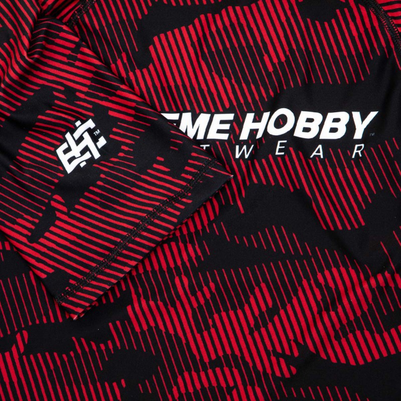 Extreme Hobby Rashguard Męski Krótki Rękaw Havoc Czerwony