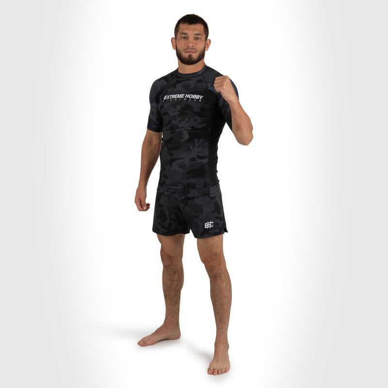 Extreme Hobby Rashguard Męski Krótki Rękaw Havoc Czarny