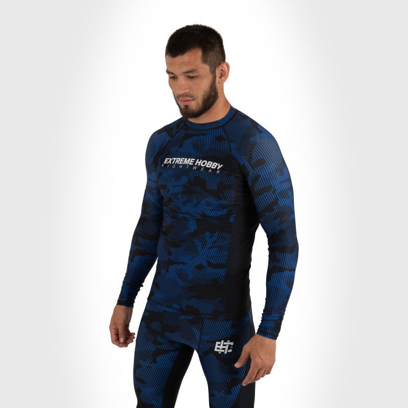 Extreme Hobby Rashguard Męski Długi Rękaw Havoc Niebieski