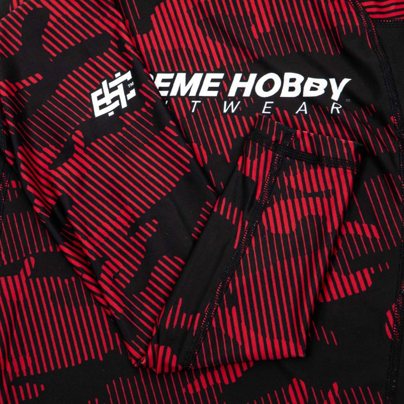 Extreme Hobby Rashguard Męski Długi Rękaw Havoc Czerwony